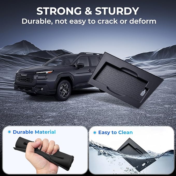 Wireless Charging Protective Mat for Subaru Outback 2026, Interior Accessories Center Console Silicone Anti-Slip Wireless Charger Cover Pad Protector for 2026 Outback, Black