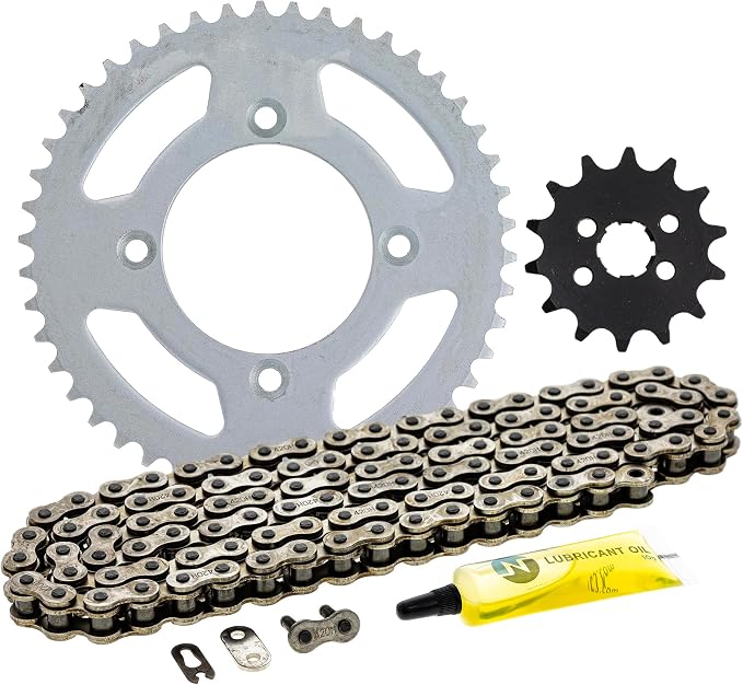 NICHE Drive Sprocket Chain Combo for Honda XR80R CRF80F Front 14 Rear 46 Tooth 420HZ Standard 110 Links