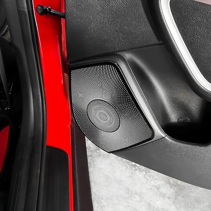4PCS Speaker Grille Covers Compatible with Kia Soul 2020-2026 Accessories (Glossy Black)