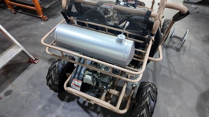 Silver Gas Tank Fuel Tank Aluminum Cylinder 6 x 20" Center Fill 2 1/8 Gallon minibike gas fuel tank For Golf Cart ,Motorcycle ,Dune Buggy ,mini bike ,go kart gas tank