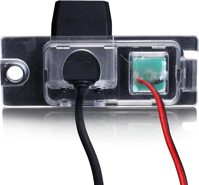 Super HD Vehicle Backup License Plate Cameras Car Rear View Back up Camera compatiable for Volvo S80L /S40L/S80/S40/S60/V60/XC90/XC60/C70/S60L Waterproof HD (Model A= Clip+Screw Connector)