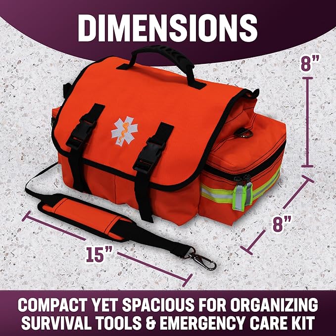 Kemp USA First Responder Trauma Bag-Orange