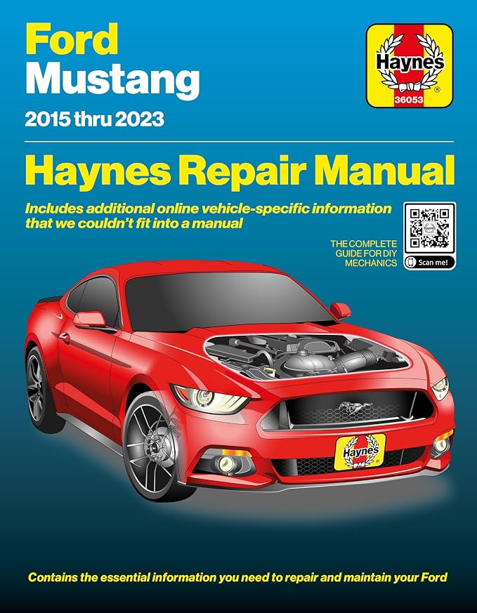 Haynes Ford Mustang (2015-2023) Repair Manual - Full Color Photos and Diagrams with Free Online Access to More Repair Content