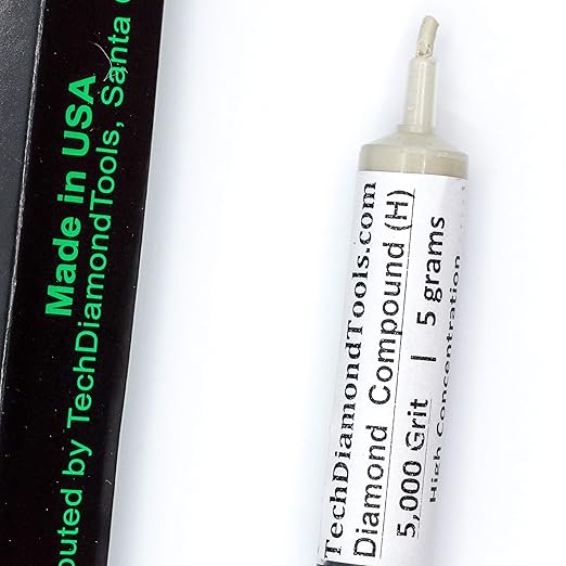 TechDiamondTools Kit of 3 Diamond Polishing Compound Polishing Paste USA Made 1500 3000 5000 Grit for Marble Glass Metal Rock Jewelry Resin Silver Gemstone with High Concentration of Diamond Powder