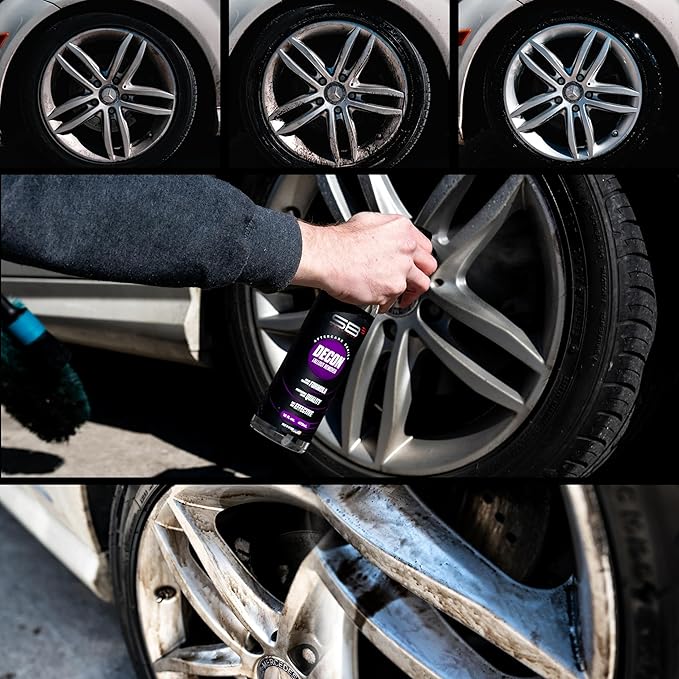 SB3 Decon Professional Fallout Remover - Acid-Free, pH-Balanced Rust Inhibitor with Color-Changing Technology - Rust Remover Spray, Safe for Metal and All Surfaces (16oz)