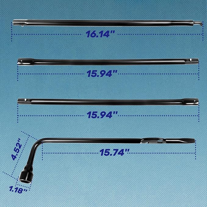 Spare Tire Tool Kit with Spare Tire Jack Handle and Wheel Lug Wrench Compatible with 1999-2019 Silverado Tahoe Avalanche Suburban Sierra Yukon 02-18 Escalade