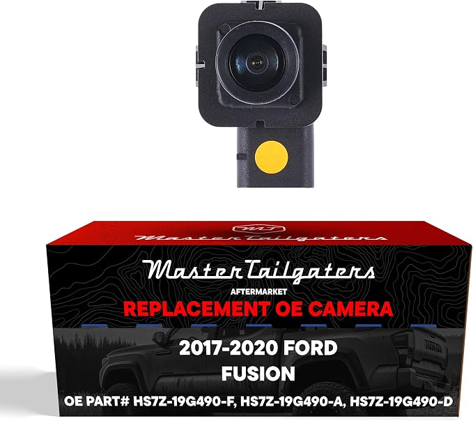Master Tailgaters Replacement for Ford Fusion, Fusion Energi, Fusion Hybrid (2017-2020) Backup Camera OE Part # HS7Z-19G490-F, HS7Z-19G490-A, HS7Z-19G490-D