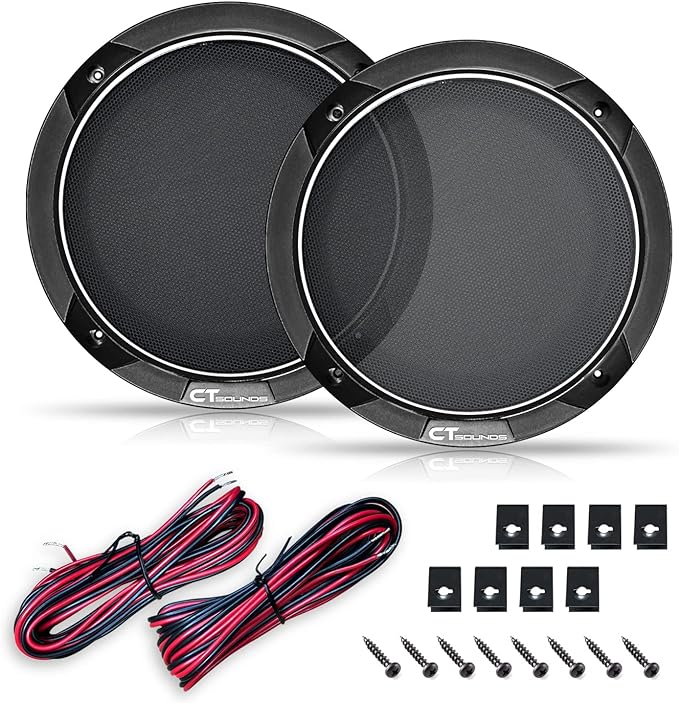 CT Sounds Meso 6.5” 300 Watt 2-Way Premium Coaxial Car Speakers, Pair