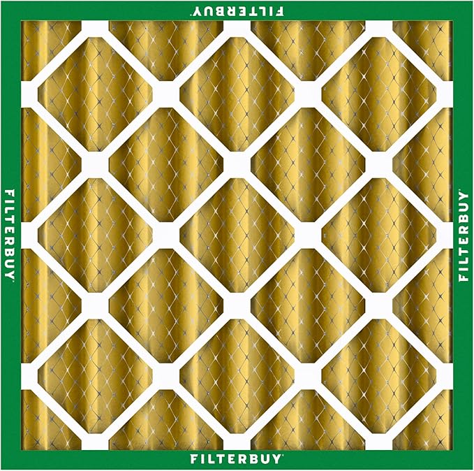 Filterbuy 24x24x4 Air Filter MERV 11 Superior Pet & Allergy Defense (5-Pack), Electrostatic Pleated HVAC AC Furnace Filters Replacement (Actual Size: 23.38 x 23.38 x 3.63)