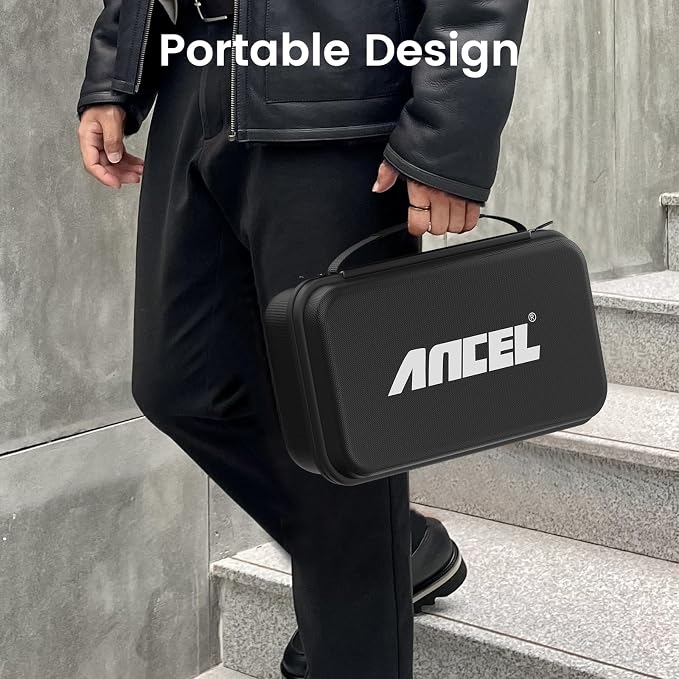 ANCEL Large Hard Protective Case Storage Box for ANCEL HD8000 Heavy Duty Truck Scanner (Only the Case)