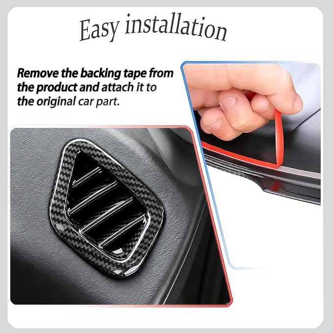 Dashboard Air Vent Cover, for Kia Telluride 2020 2021 2022 2023 2024 2025 2026,Sport Interior Trim Accessories - Carbon Fiber.