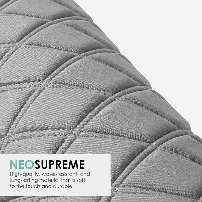 FH Group Custom Fit Car Seat Covers Specifically Made for 2016–2022 Honda Pilot, 2nd Row Set Gray Ultraflex Neoprene, Waterproof Car Seat Cover, Honda Accessories