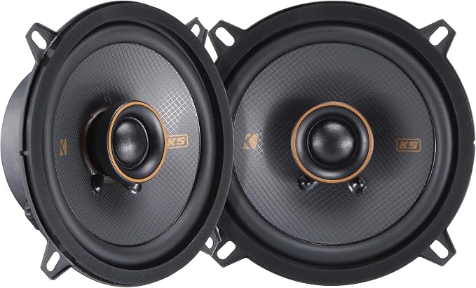 KICKER 51KSC504 KS-Series 5.25" Coaxial Speakers with .75" tweeters, 4-Ohm, Pair