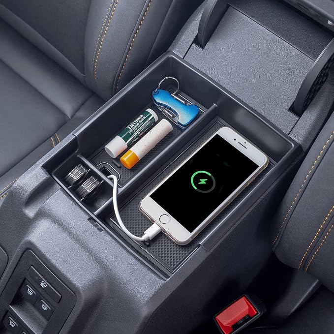 TOPINSTALL Compatible with 2021-2024 Ford Bronco & 2025+ Bronco 2-Door & 2025+ 4-Door Manual Transmission, Full Size Bronco Organizer (NO for 2025+ 4-Door Automatic)