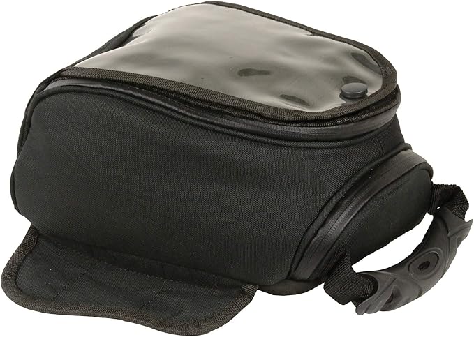 Milwaukee Leather SH677 Black Small Textile Magnetic Motorcycle Tank Bag - One Size