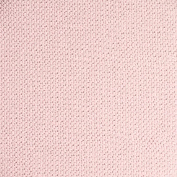 Sweet Home Collection Chair Cushion Memory Foam Pads Honeycomb Pattern Slip Non Skid Rubber Back Rounded Square 16" x 16" Seat Cover, 2 Pack, Pink