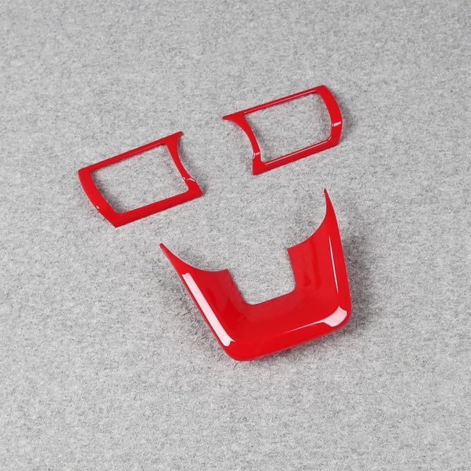 Beautost Fit for Nissan New Kicks 2025 2026 Wheel Steering Trim Panel Cover Trims (Red)