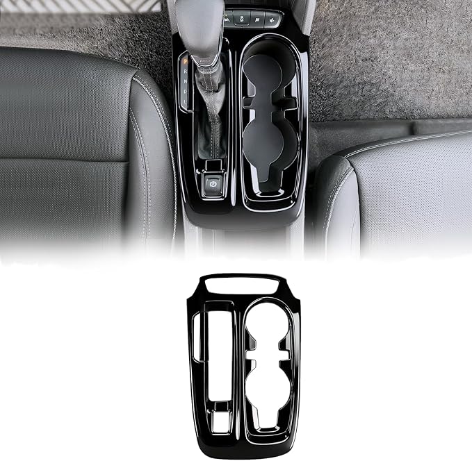2 Pcs Center Console Gear Shift Panel Trim ABS Gloss Black Interior Protection Decor Accessories for Chevrolet Trailblazer 2024-2026