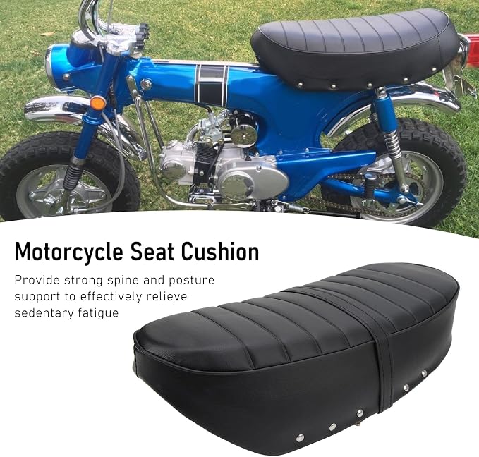 Motorcycle Seat Cushion, Motorbike Seat, Replacement Motorcycle Cushion Seat Pad for CT70 Trail 70 1969 to 1971