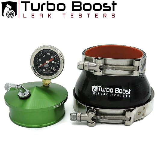 Shop Kit - Universal Intake Charge Pipe Pressure Test - 30 PSI Boost Gauge - 3" 3.25" 3.5" 4"…