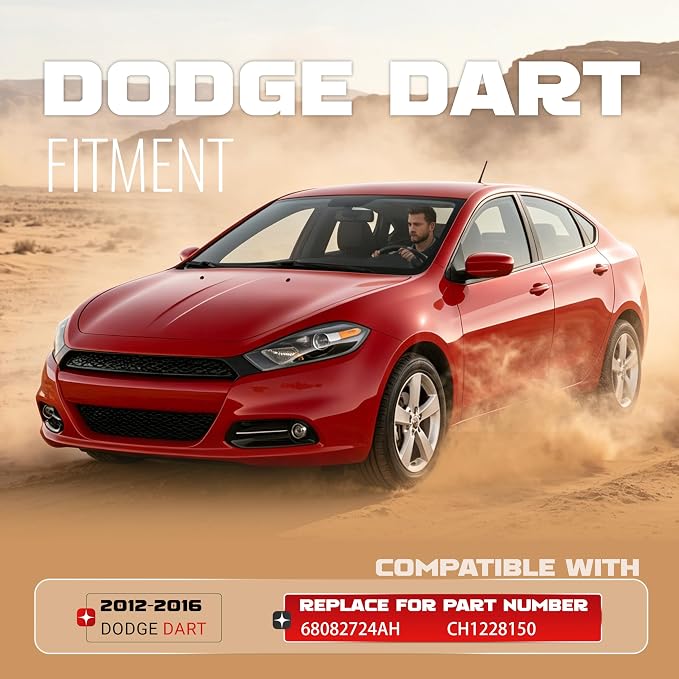 ECOTRIC Engine Splash Shield Guard Compatible with 2012 2013 2014 2015 2016 Dodge Dart Replace for Part Number 68082724AH CH1228150