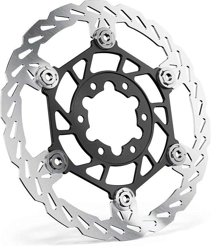 Floating Rear Disc Brake Rotor(220mm),Aircraft Aluminum Core,Stainless Steel MTB Brakes Rotors with 6-Hole,Thickness 2.3mm,High Performance for Talaria Sting R MX3,MX4(Rear)
