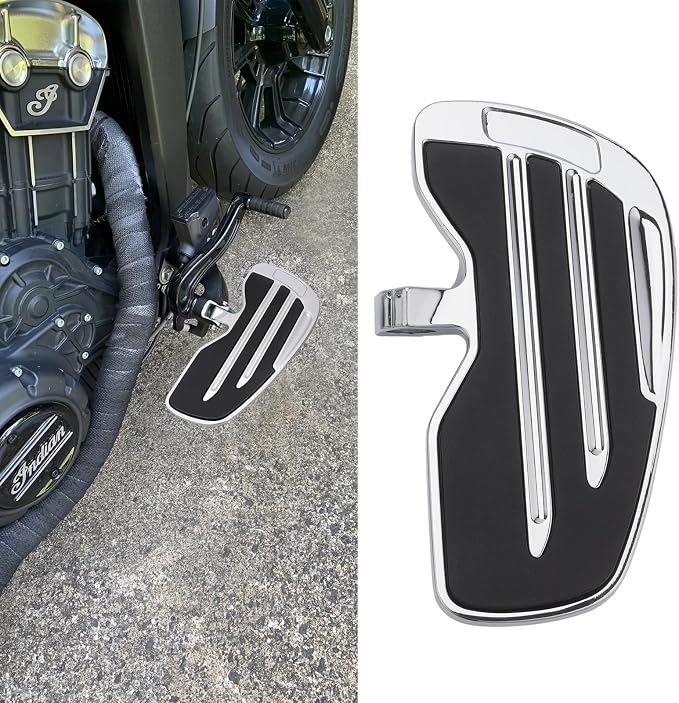 Motorcycle Driver Floorboards Foot Pegs for Indian Scout Sixty Bobber Replace Part Compatible with Indian Scout 2015-2024 (Chrome)