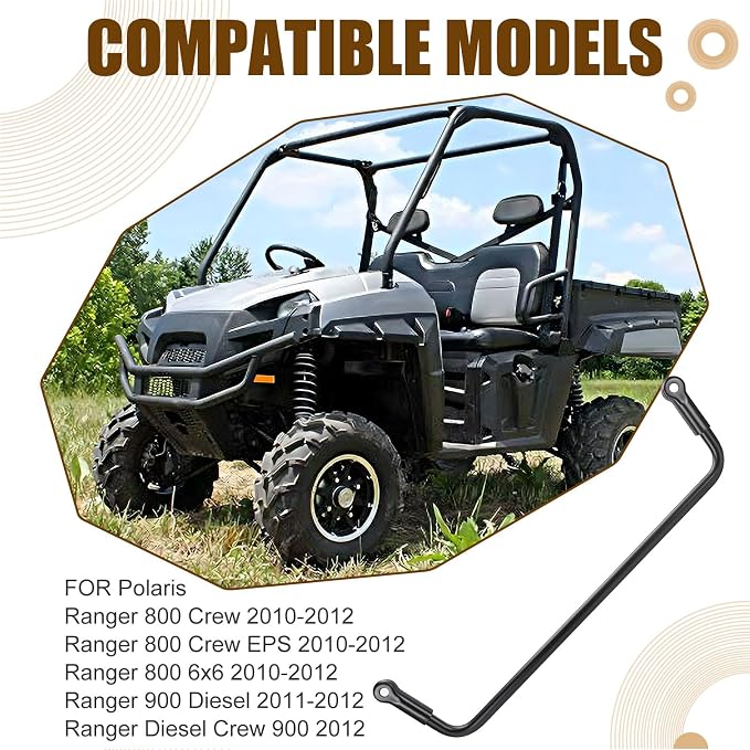 Rear Stabilizer Bar Compatible with Polaris Ranger 800 Crew 6x6 Ranger 900 Diesel Crew 2010-2012 1017068-067