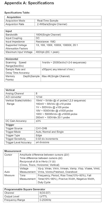 Hantek 1008B 8 Channels Automotive Diagnostic Oscilloscope/DAQ Card/ 8 Channels Programmable Generator