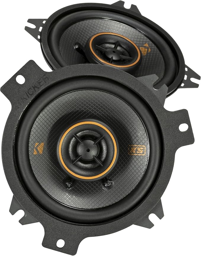 KICKER 51KSC404 KS-Series 4" Coaxial Speakers with .5" tweeters, 4-Ohm, Pair