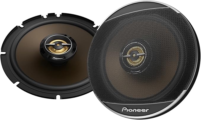 PIONEER A-Series MAX TS-A653FH 6.5” 2-Way Speakers (Pair) – 340W Max, Balanced Sound + Smooth Treble, Enhanced Bass, Ideal Factory Upgrade, Installation Adaptors Included