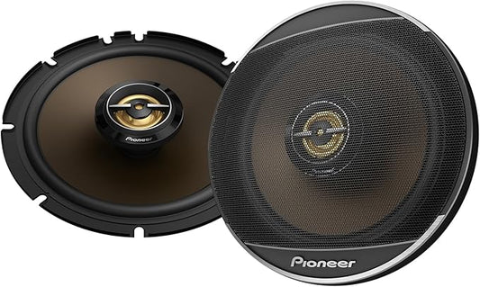 PIONEER A-Series MAX TS-A653FH 6.5” 2-Way Speakers (Pair) – 340W Max, Balanced Sound + Smooth Treble, Enhanced Bass, Ideal Factory Upgrade, Installation Adaptors Included