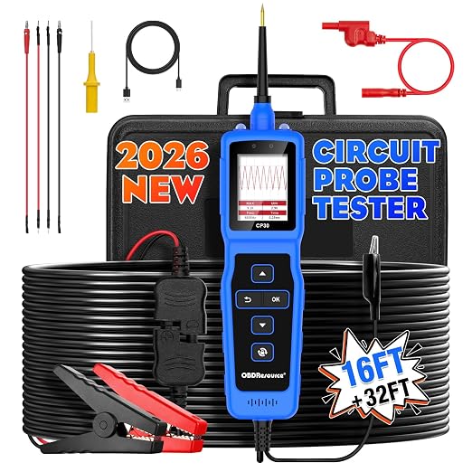 OBDResource Circuit Tester Automotive, Power Circuit Probe Tester, Car Fuse Tester, 0-80V DC Test Light Short Circuit Finder, CP30 Auto Electrical Circuit Tester, Automotive Tool