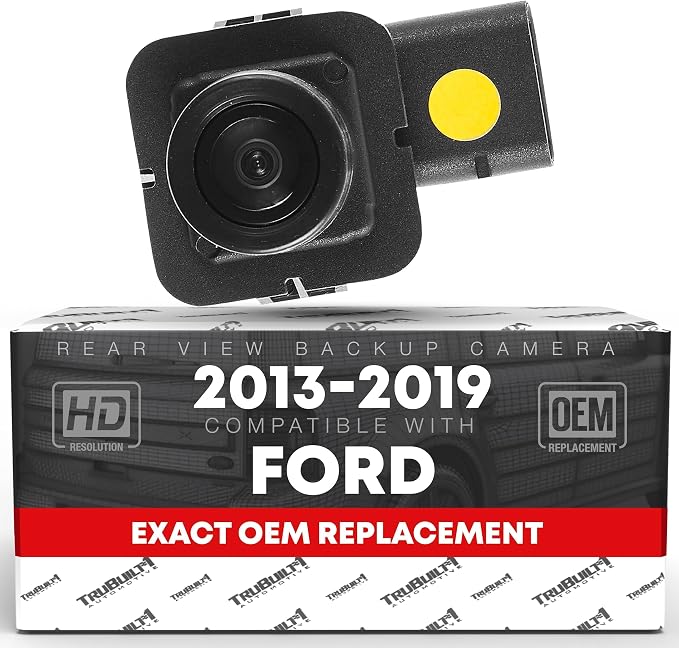 Rear View Backup Camera - Compatible with 2013-2019 Ford Flex - Reverse Park Assist Camera Replacement - OEM GA8Z-19G490-A, DA8Z-19G490-C, DA8Z-19G490-A, EA8Z-19G490-A, 592-006