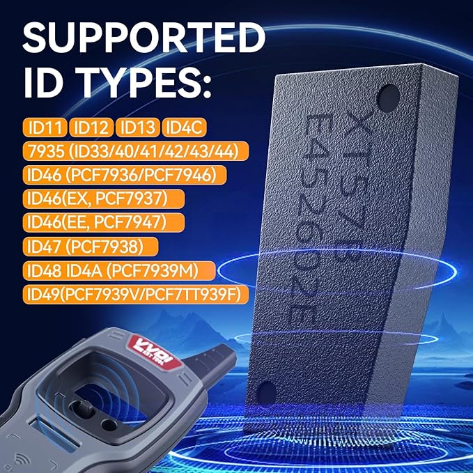 Xhorse Super Chip, XHORSE XT57B XDCST3EN VVDI Super Transponder Supports 7935, ID11, 12, 13, 46, 47, 48, 49, 4A and M-Q-B48 (Pack of 10)