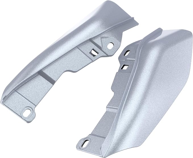 Color - Matched Mid Frame Air Deflectors Heat Shield, Perfectly Fit for Harley Touring Models 2009-2026 Brilliant Silver