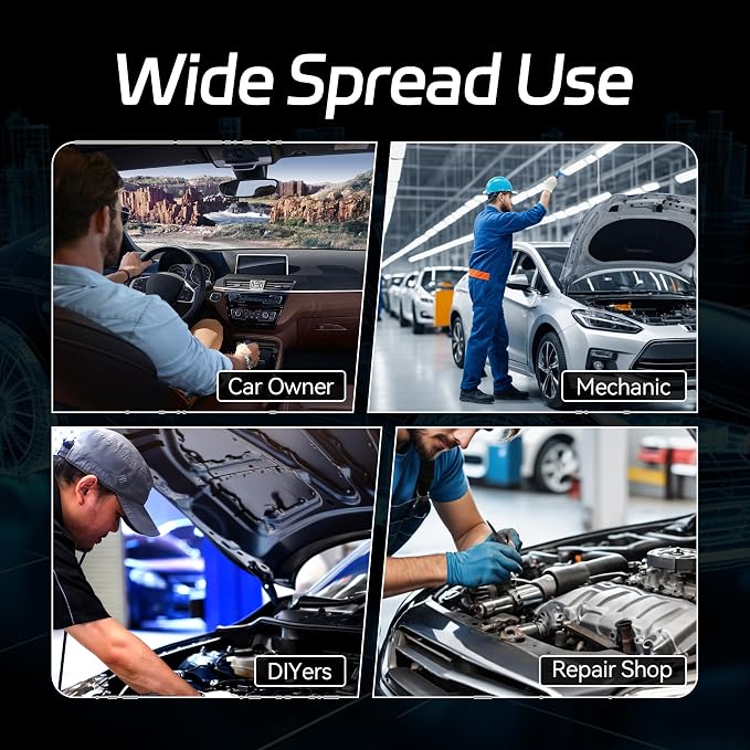 KONNWEI OBD2 Scanner Bluetooth - Full System Diagnostic Tool w/Bi-Directional Control, Oil/EPB/DPF/BMS Reset、TPMS Read for 40+ Vehicles, No Subscription, Lifetime iOS Android App, Storage Box Included