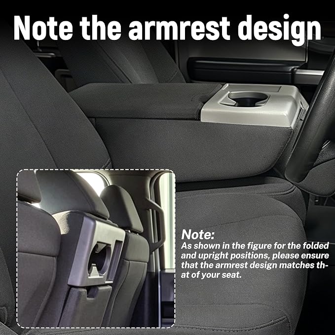 ESMING Front 40/20/40 Oxford Fabric Seat Covers for Ford F150 XLT/Lariat 2014 for Ford F250 F350 F450 F550 XLT Lariat 2015-2021 Front 40/20/40 Split Bench with Center Console-Gray