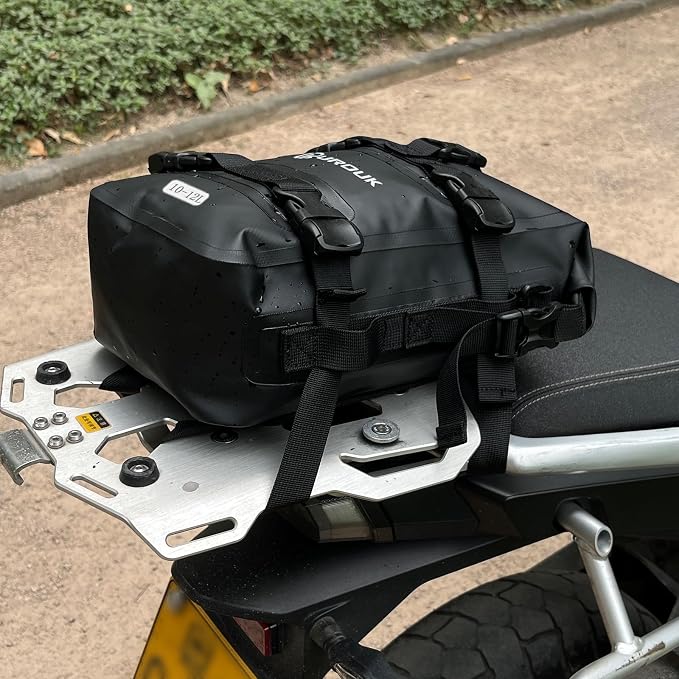 6-8L Waterproof Motorcycle Bumper Bag Motor Crash Bar Bag Side Frame Pannier Bag with Shoulder Strap - Essential Riding Gear for Motorcycles