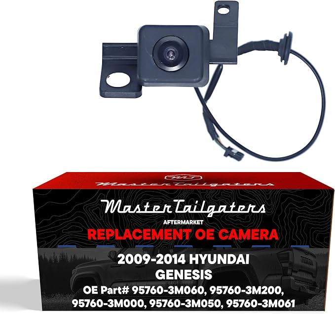 Master Tailgaters Replacement for Hyundai Genesis (2009-2014) Backup Camera OE Part # 95760-3M060, 95760-3M200, 95760-3M000, 95760-3M050, 95760-3M061
