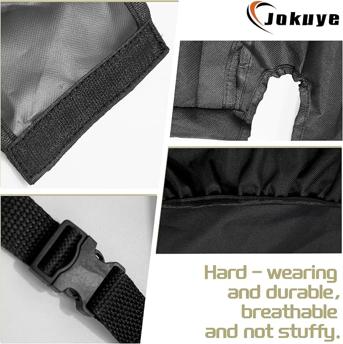 Jokuye Heavy Duty 600D Oxford Seat Covers for Chevy Express 1996-2026 Front Bucket Seat Protectors with Grab Handle Cutout,Waterproof and Wear-Resistant Easy to Install - Black