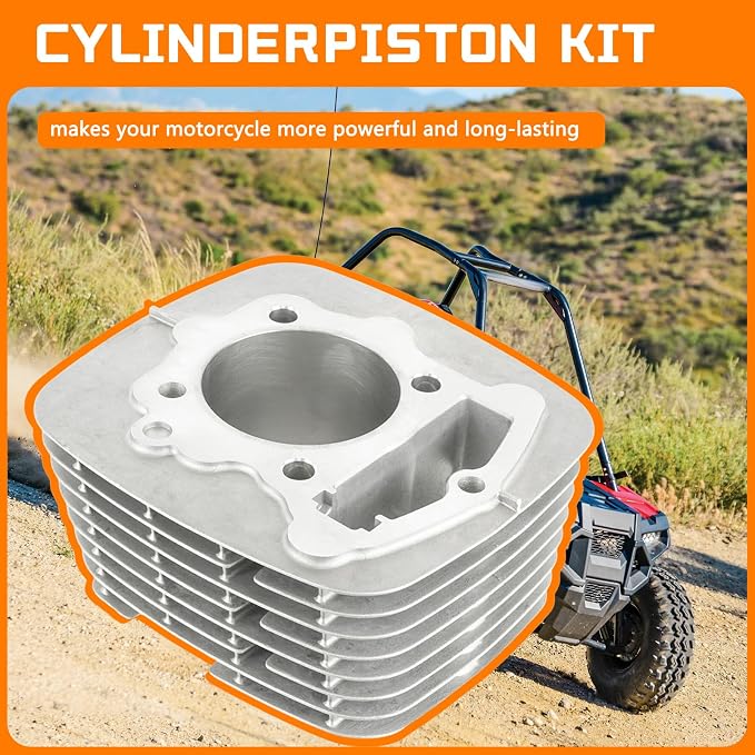 Cylinder Piston Ring Gasket Bore 65mm 12100-KFB-000 Compatible with CRF230F CRF230L CRF230M 2003-2019 After-Market Parts