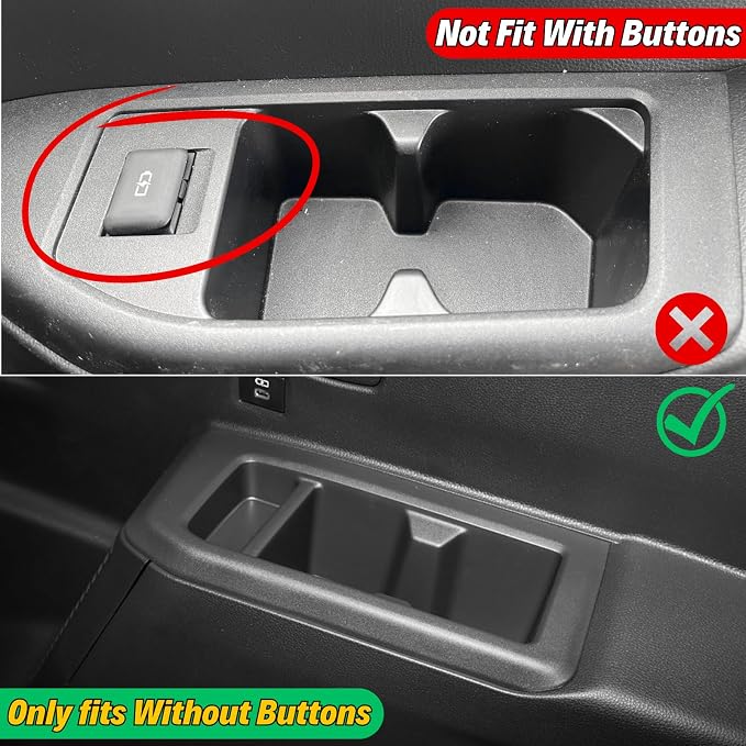2 Pack Rear Cup Holder Inserts for Toyota Land Cruiser 1958 250 LC250 Prado Accessories 2025 - Third Row SUV Trunk Cup Holder Liners - Protector Cup Drink Coaster Black Car Interior Accessories - TPE