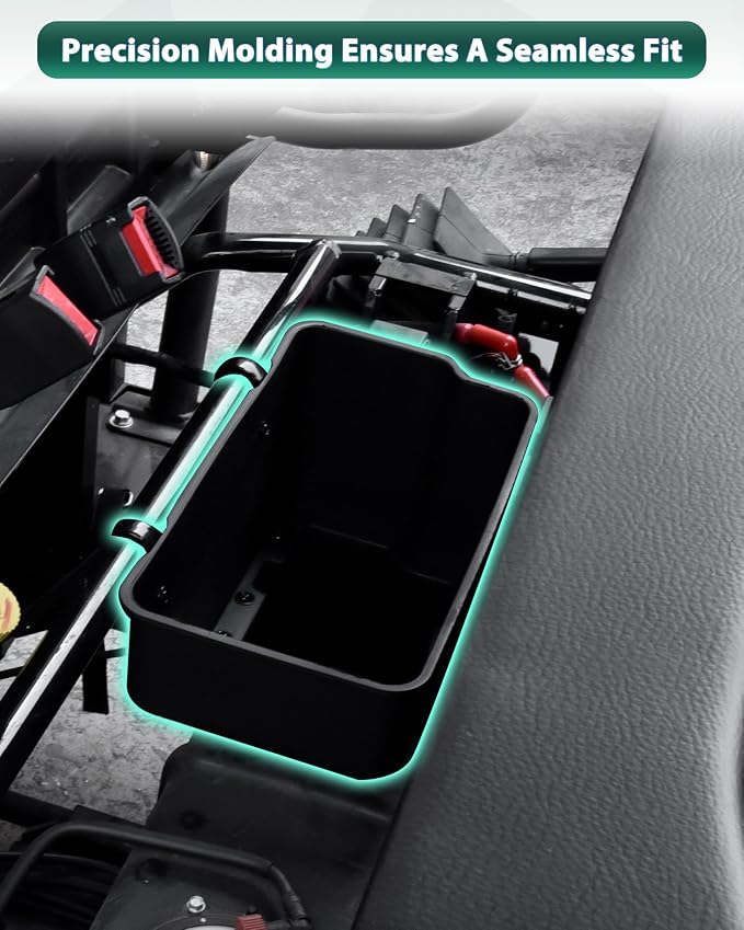 Under Seat Storage Box for Kawasaki Mule 4000 4010 2009-2026 Accessories, 14L Passenger Side Tool Storage Organizer Box Under Seat Combined Durable PP Bin for Kawasaki Mule 4000 4010 2009+