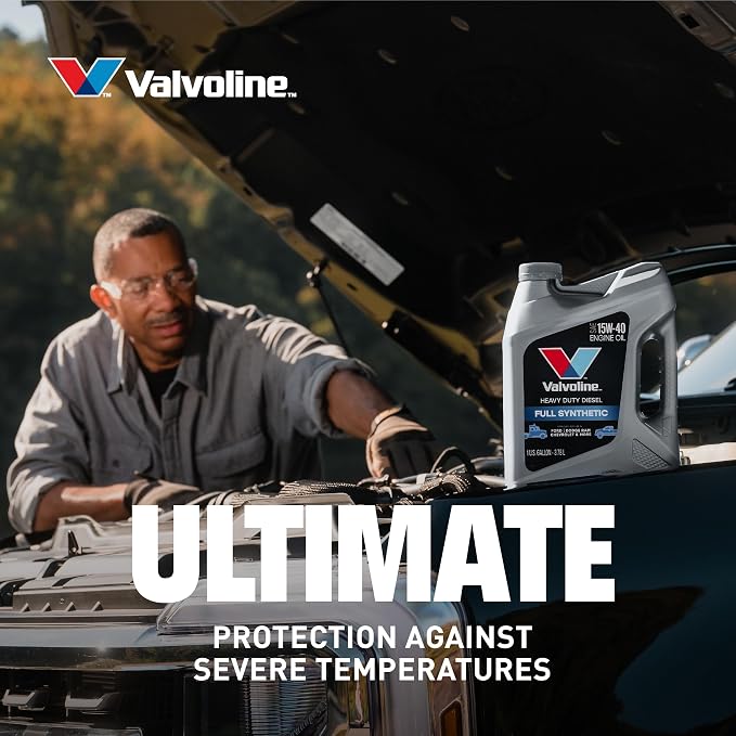 Valvoline Heavy Duty Full Synthetic 15W-40 Diesel Engine Oil 1 GA, Case of 3