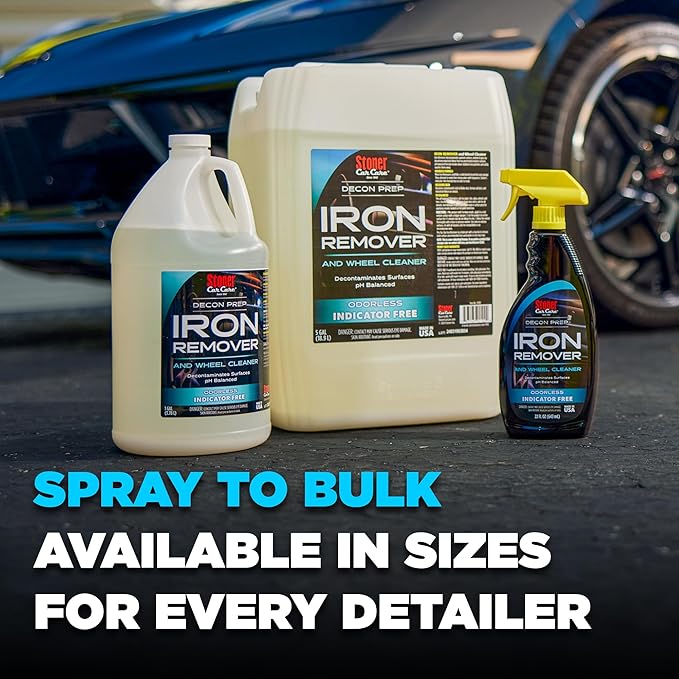 Stoner Car Care 92100 Iron Remover & Wheel Cleaner – Odorless Iron Fallout & Brake Dust Remover for Paint, Wheels & Glass – pH Balanced Rust Decontaminant – 22 fl oz