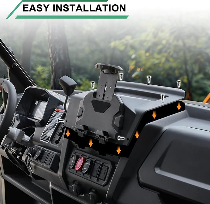 Electronic Device Holder for CFMOTO UFORCE 1000, Adjustable Navigator Tablet Mount GPS Phone Holder with Storage Box for CFMOTO UForce 1000 2019-2025/1000 XL 2022-2025 Accessories