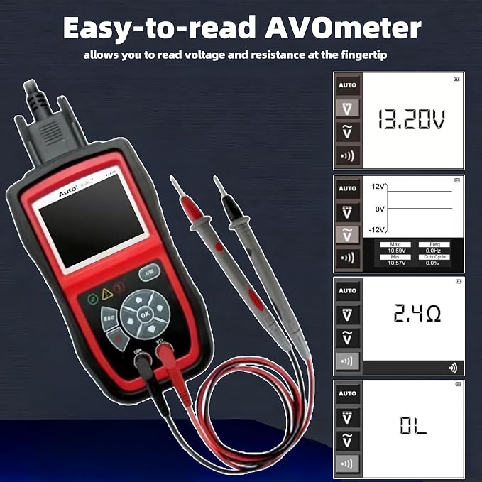 Autel AutoLink AL439 OBD2 Scanner, 2024 OBD2/EOBD Code Reader & Electrical Testing Diagnostic Scan Tool, I/M Readiness, Reads & Clears Codes, Live Data, Work on 1996 & Newer for DIYers Professionals