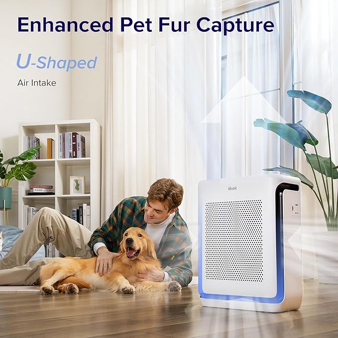 LEVOIT Air Purifiers With Air Quality Monitor for Home Large Room, Vital 100S Covers Up to 1110 Ft² & Vital 200S Covers Up to 1900 Ft²