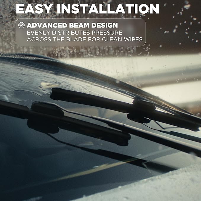 Rain-X 810318 Repellency Water Repellent Wiper Blades, 18" Windshield Wiper, All Weather Streak-Free for Enhanced Visibility w/Water Repellency Formula [Amazon Exclusive]